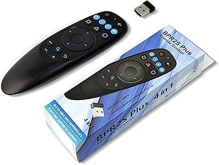 BOXPUT BPR2S Plus air Mouse Remote Control, Télécommande sans Fil RF 2.4G, Télécommande Vocale Intelligente avec Gyroscope 6 Axes, Support TV4 Button IR Isolation, Android TV Box et TV Stick