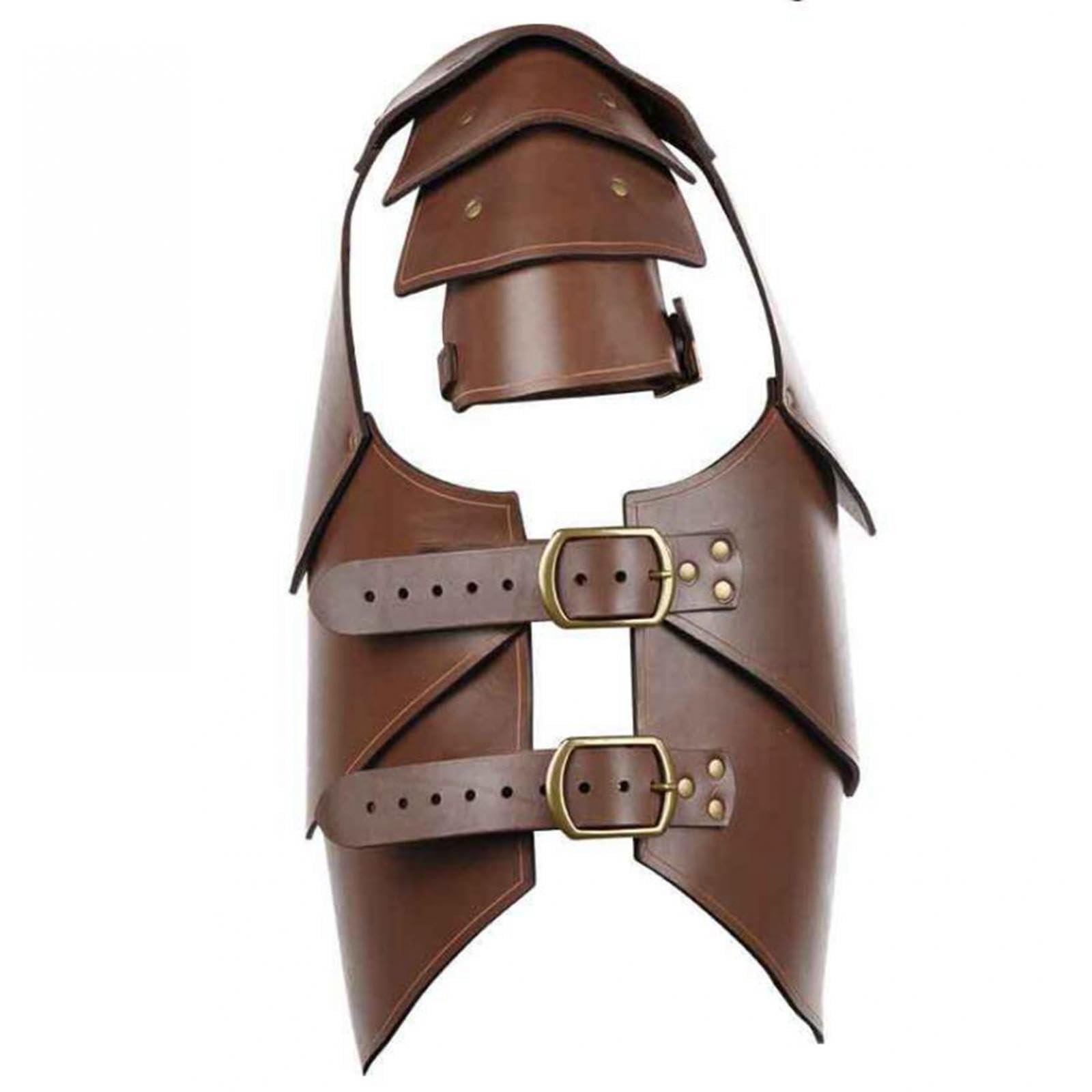 Imbracatura Pettorale E Spalle, Costume da Cavaliere, Imbracatura da Samurai, Coprispalle, Armatura per Uomo E Donna, Festa, Marrone