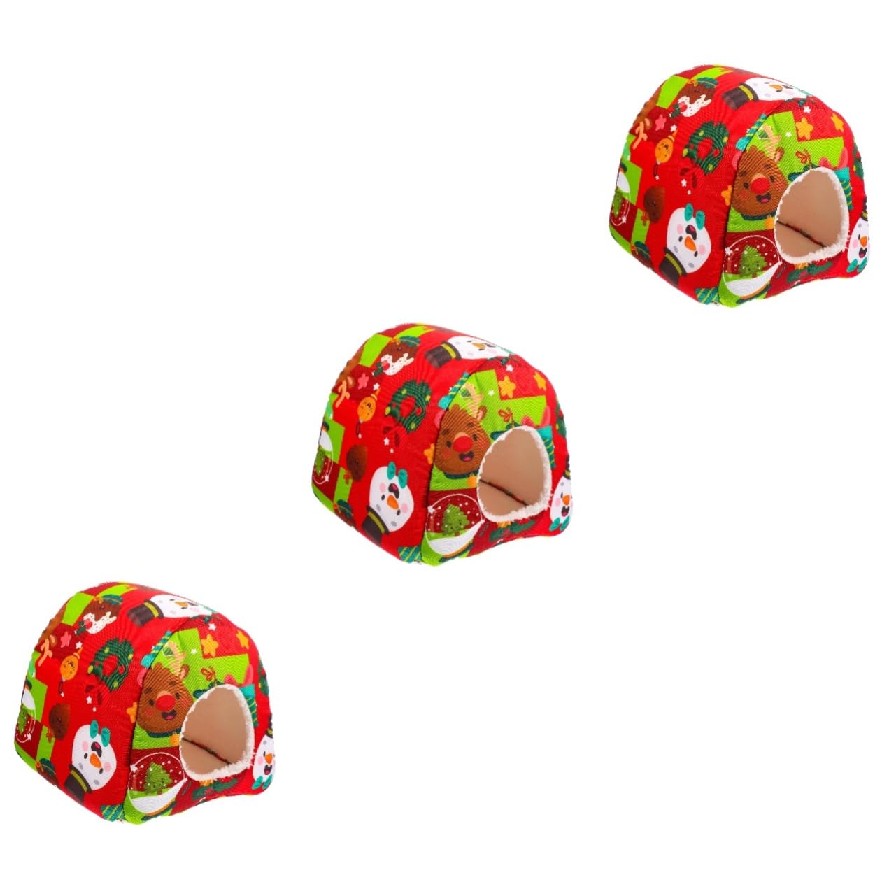 Yardwe 3 Piezas Nido De Conejillo De Indias De para Ratas Cama Cálida para Animales De Compañía Pequeños De De Conejillo De Indias del Erizo Rojo Esponja