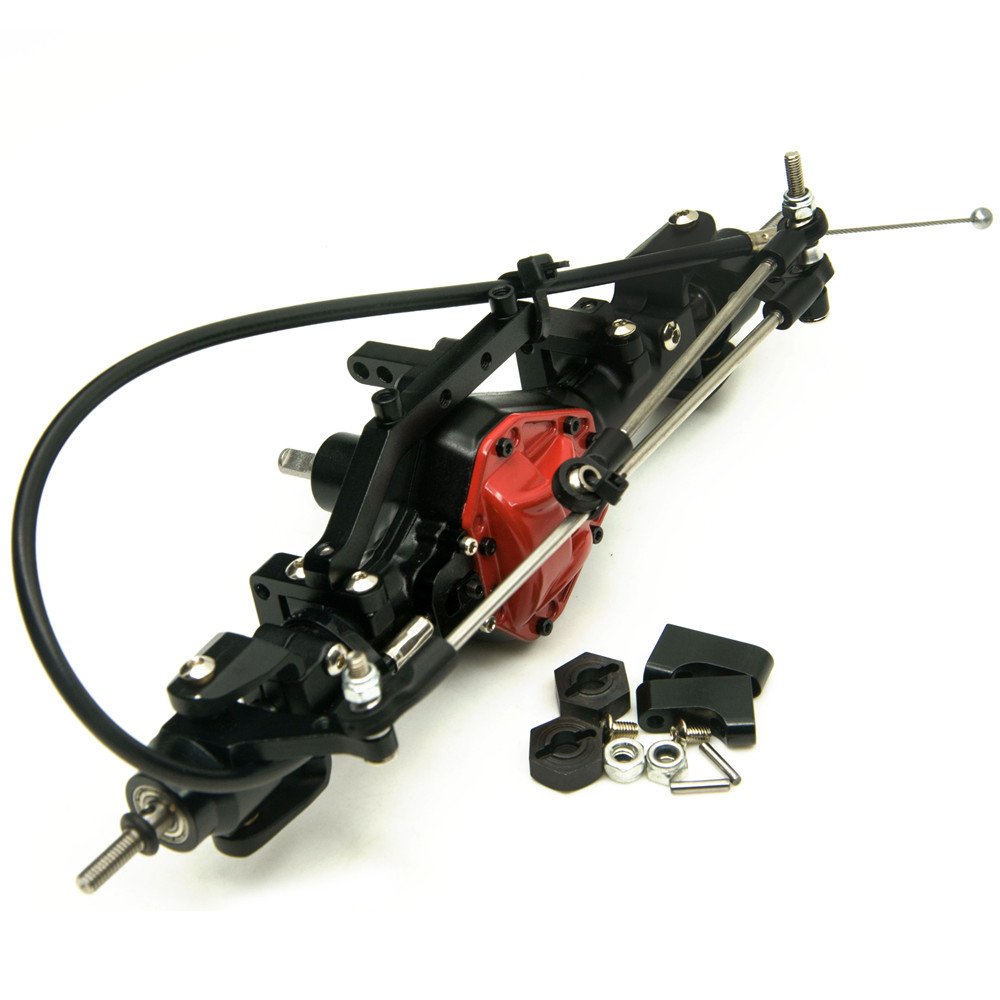 Alomejor RC-Vorderachsrohr Für SCX10 Pro 1/10 – Edelstahl, Hartbeschichtet, 2 Stück