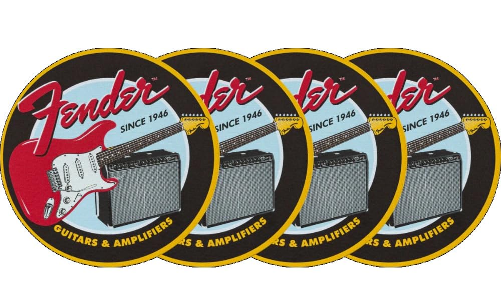Fender™ 1946 Guitars & Amps Coaster Set