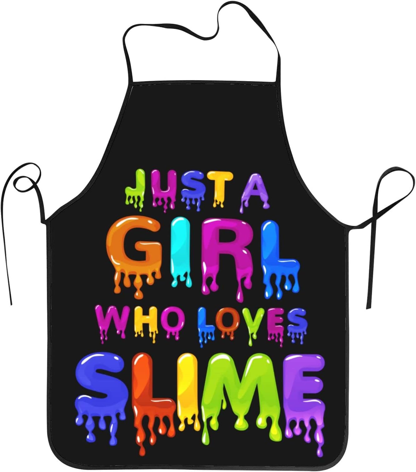 CBETF Kids Just A Girl Who Loves Slime Apron for Girls, Waterproof Slime Cooking Gifts