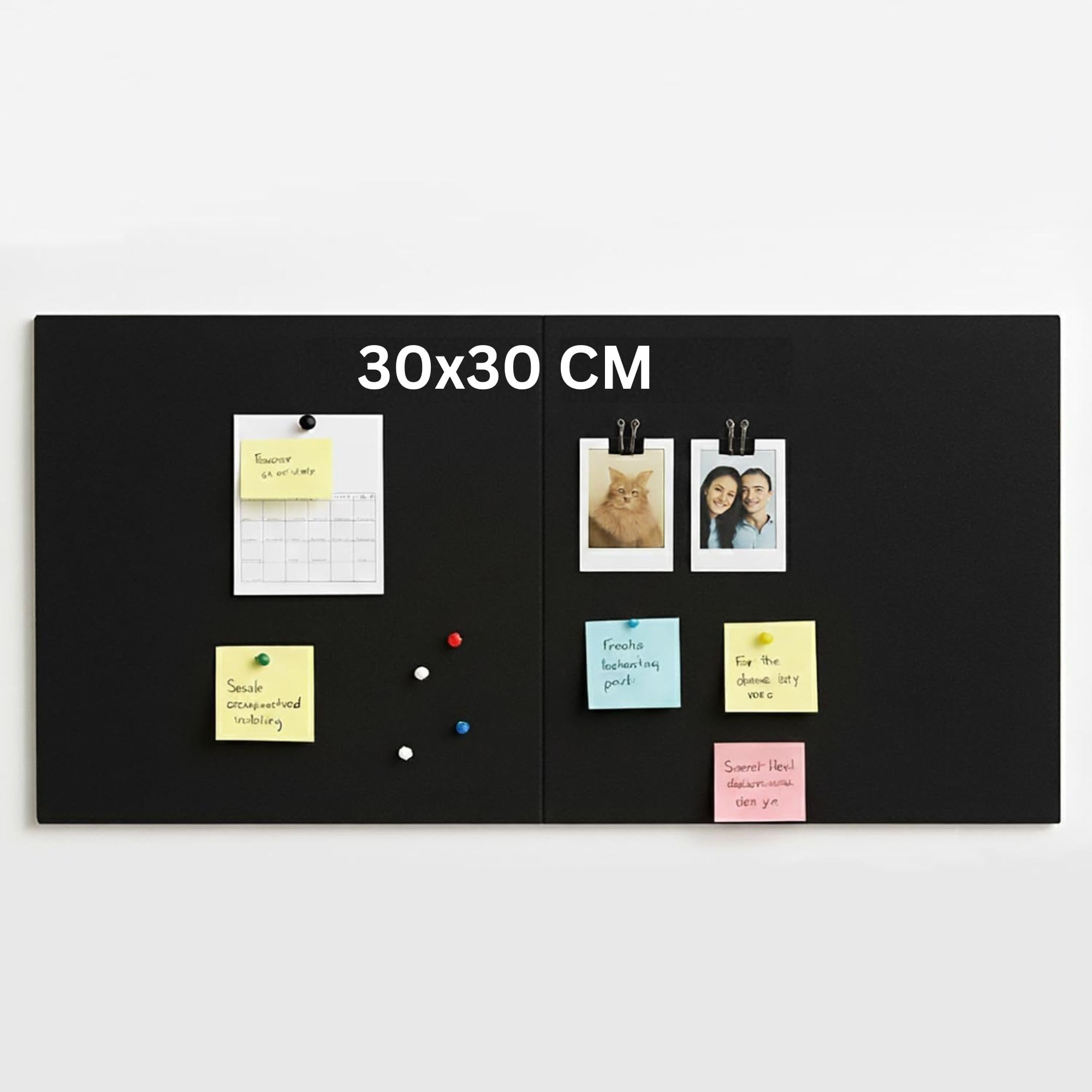 2 Pcs Felt Bulletin Board (30×30 cm) Self Adhesive Notice Boards with15 Pins, Vision Board for Manifestation, Message Board for Notes, Photos, Office & Home Wall Decor (30x30 CM Pack of 2)-image-30