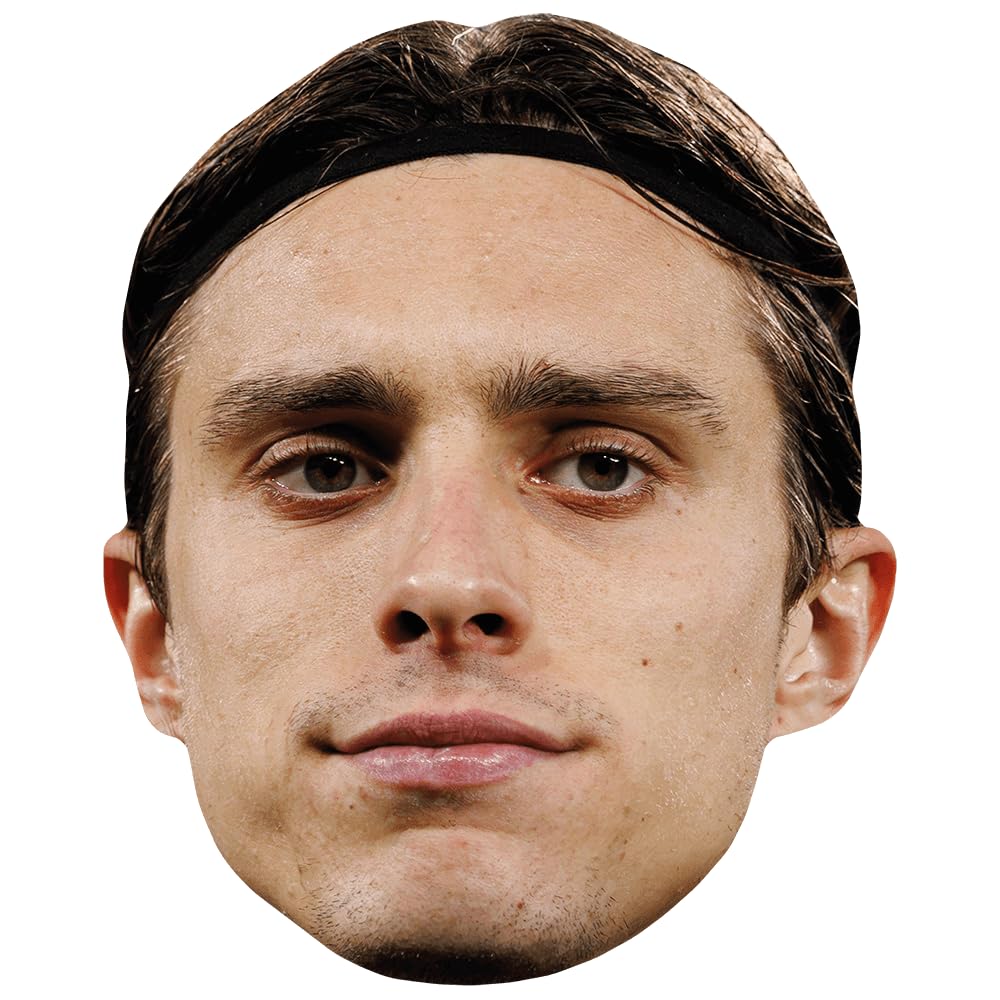 Riccardo Calafiori (Stoic) Celebrity Mask, Flat Card Face, Fancy Dress Mask