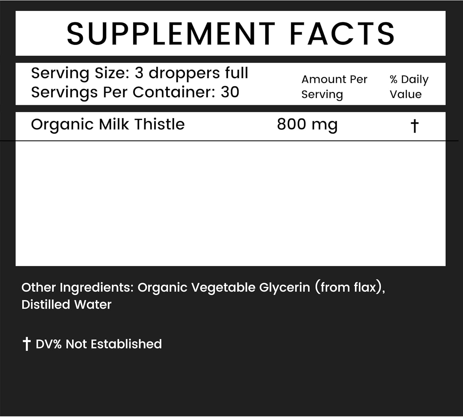 Khroma Herbal Products Organic Milk Thistle - 2 oz Liquid - 30 Servings - Image 3