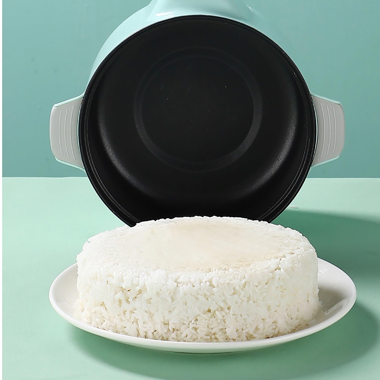 Cuociriso (1,6/2,6 l) Mini pentola Multifunzionale per Uso Domestico/Padella/Wok/pentola per zuppa, pentola Interna Antiaderente per 1-4 Persone, 220-240 V (A 2,6 l)