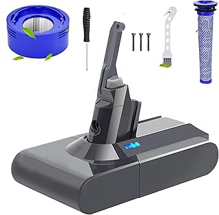 【2023 Upgrade】V8 Battery 4600mAh Replacement for Dyson V8 Battery,Compatible with Dyson V8 Absolute Animal Cordless Motorhead Fluffy SV10 Vacuum Cleaner with Accessoires