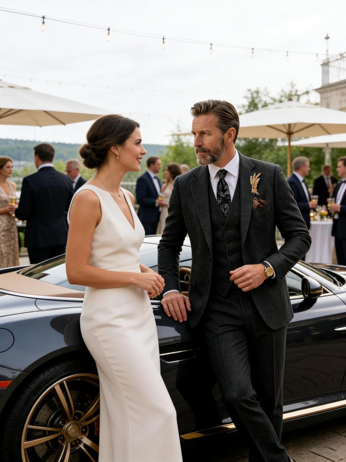 Retro Men Suit 3 Piece Tweed Herringbone Men's Suits Wool Jacket Tuxedos Wedding Grooms Blazer Vest Pants Set Prom