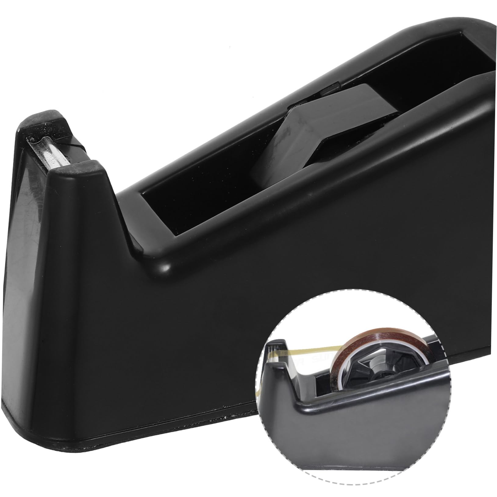 Dispenser Nastro Adesivo da Tavolo Portatile in Abs Nero