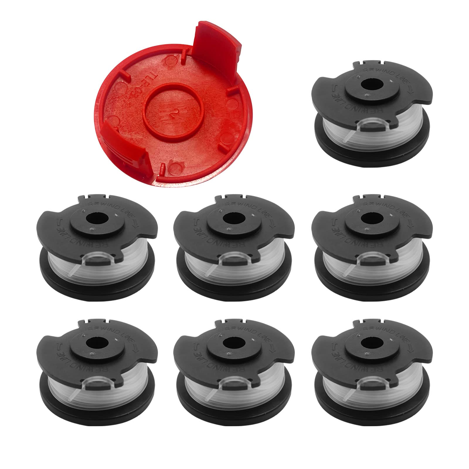 YWNYT String Trimmer Replacement Spool Line for Ein-hell GE-CT 18/28 Li and GE-CT 18/28 Li TC, TLE-03 Replacement Line Spool, 0.06"-16Ft Grass Strimmer Line (7+1)