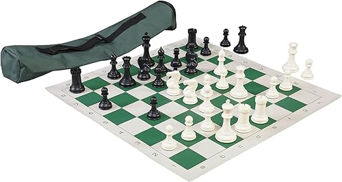 The House of Staunton El mejor juego de ajedrez del mundo - Cuádruple ponderado (verde bosque)