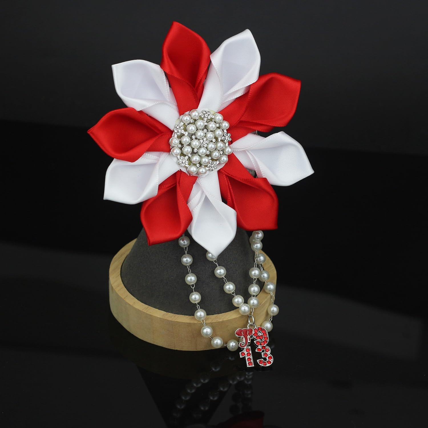 Soror Gift for Women Pearl Flower Brooch Pin with Red Elephant Greek Sorority Paraphernalia Gift Sisterhood Jewelry for Soror - Image 7