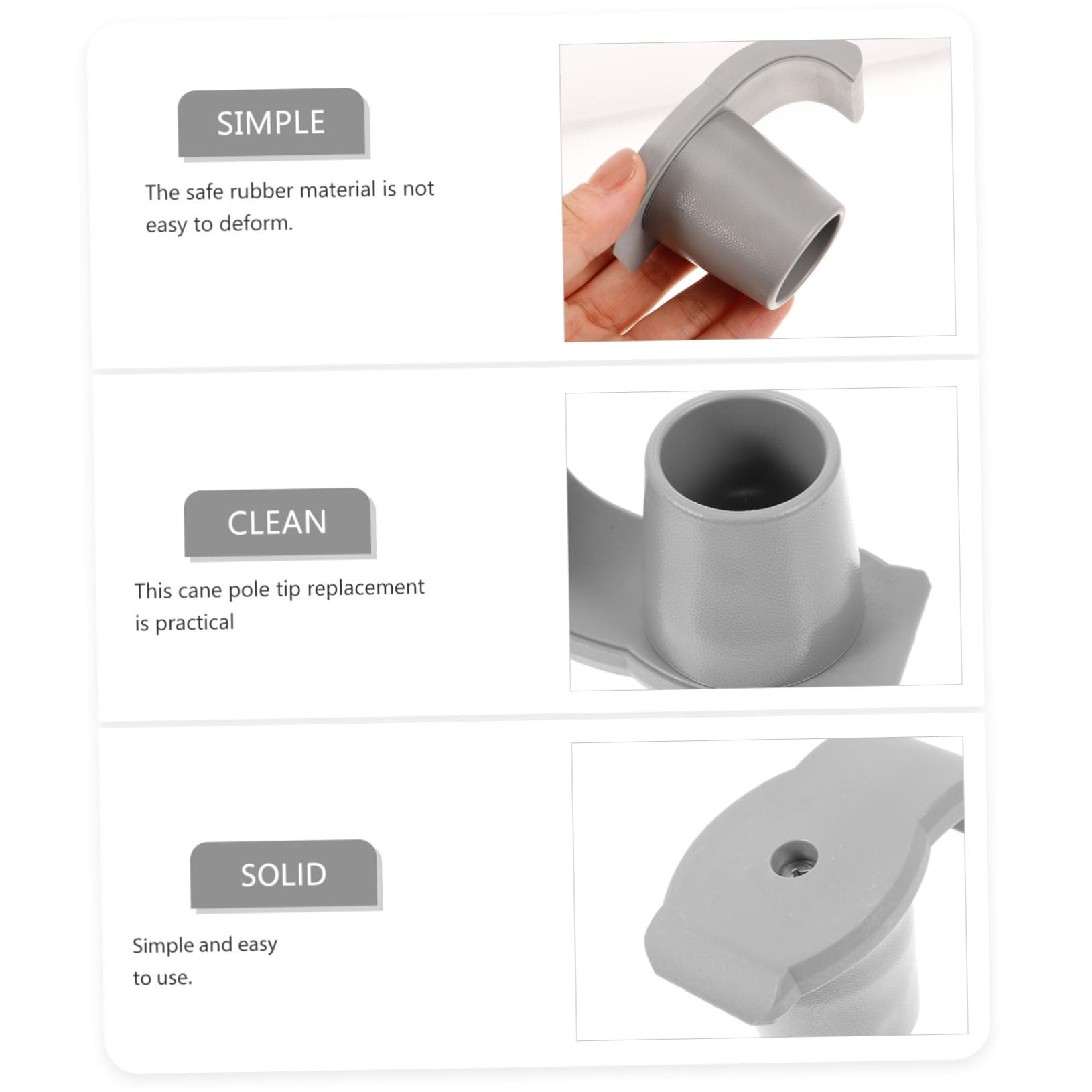 BESTYASH Accesorio Para Muletas Almohadillas Para Caminar Accesorios Para Andadores Tapas Para Patas De Andador Almohadillas De Repuesto Para Muletas Puntas Para 2 piezas x 4