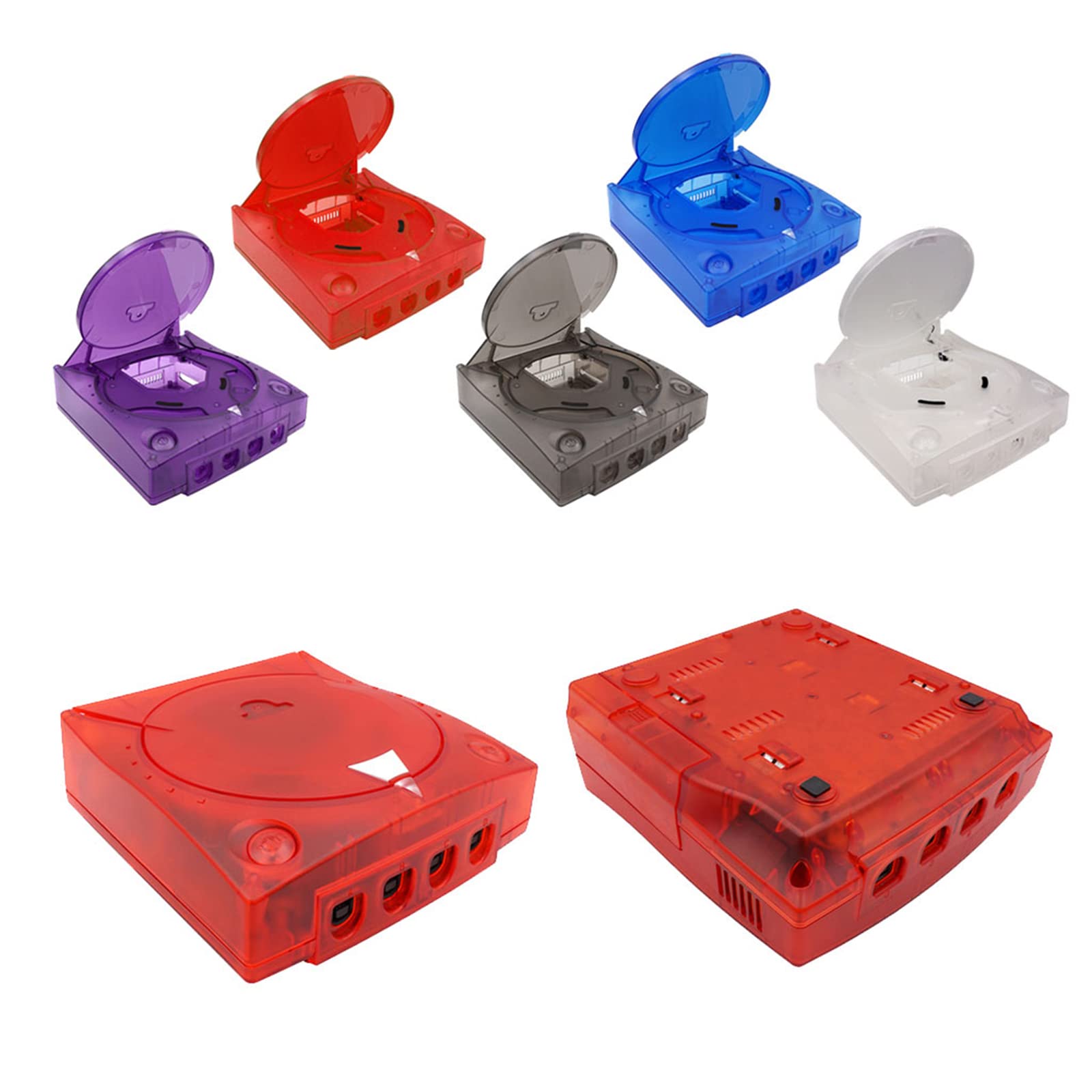 Plastique de remplacement pour coque translucide pour boîtier boîte transparente pour pour console de jeu vidéo rétro Re boîtier de coque de remplacement pour