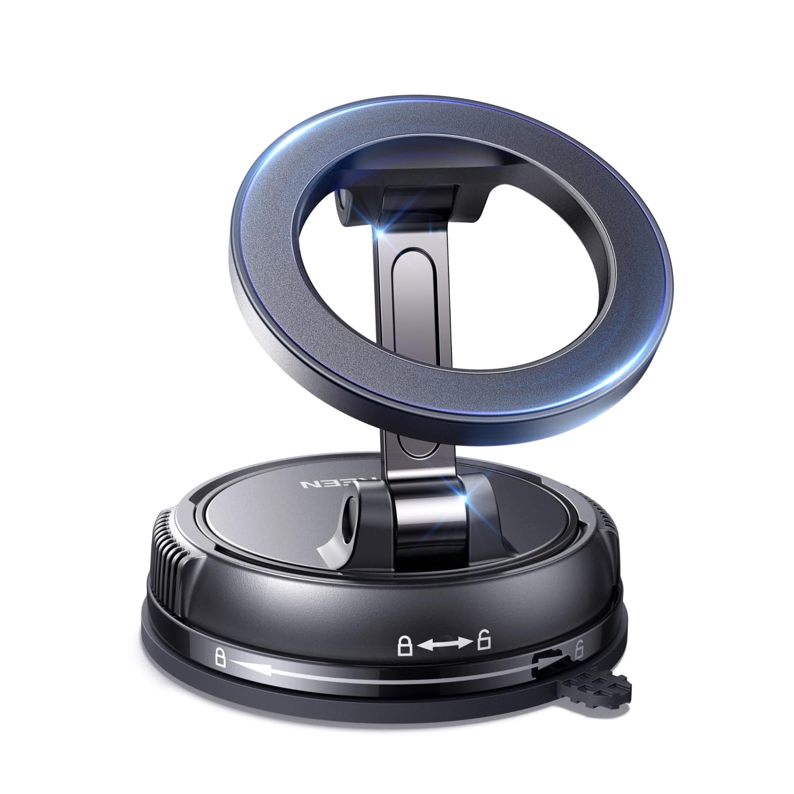 UGREEN Supporto Telefono Auto MagSafe 2 in 1 con Ventosa e Adesivo, Porta Telefono Auto Rotazione 360° per iPhone 15/14/13/12, per Cruscotto o Parabrezza