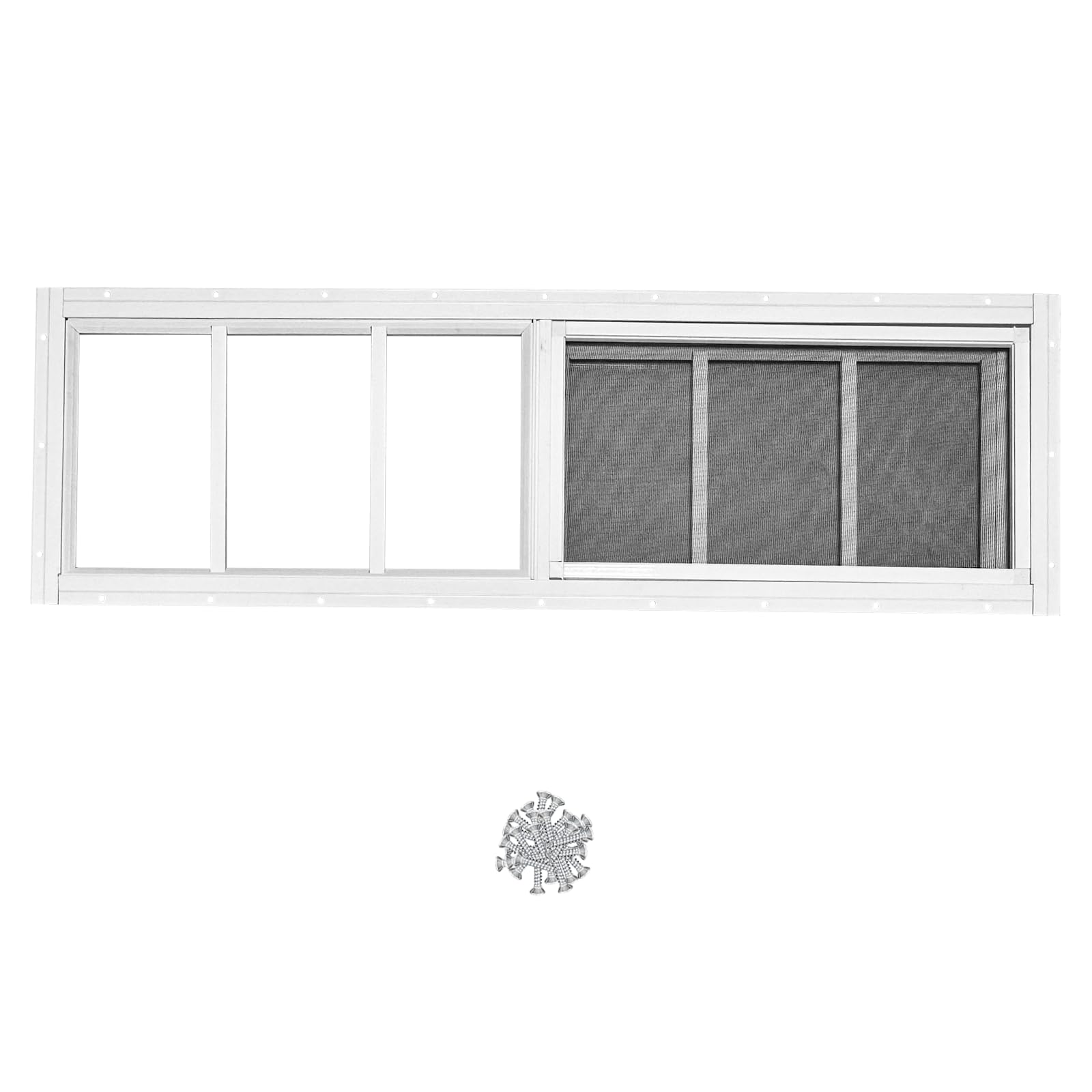 Ventana corrediza para gallineros y casetas de jardín Hryan con cristal