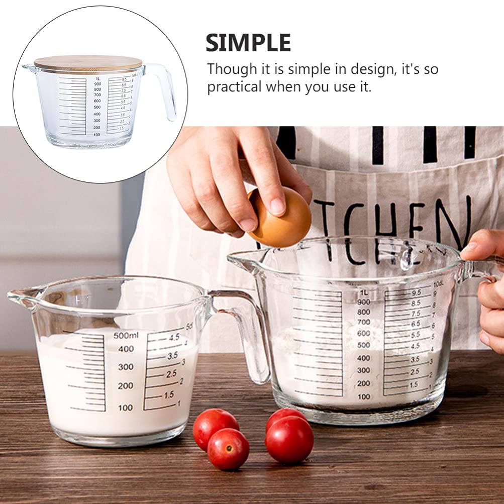 Cabilock 1 Pc Taza Graduada Taza Medidora De Café Taza Medidora De Cocina Taza Medidora De Espresso Jarras Humeantes De Espresso Café Exprés Mezclador Vidrio Calefacción Boca Puntiaguda