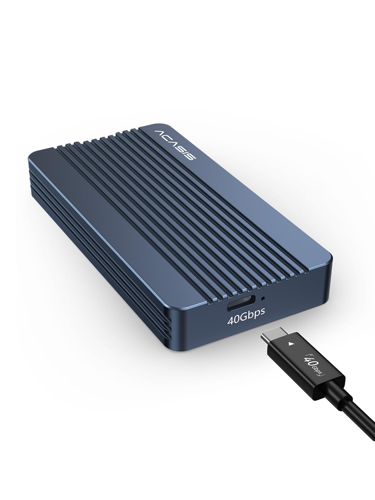 ACASIS 40Gbps M.2 NVMe SSD Enclosure, Only Compatible with USB4,TBU405 Air for M1 M2 Pro/Max, Tool Free Installation, Support M-Key Interface B+M 2280/2260/2242/2230 SSD Size