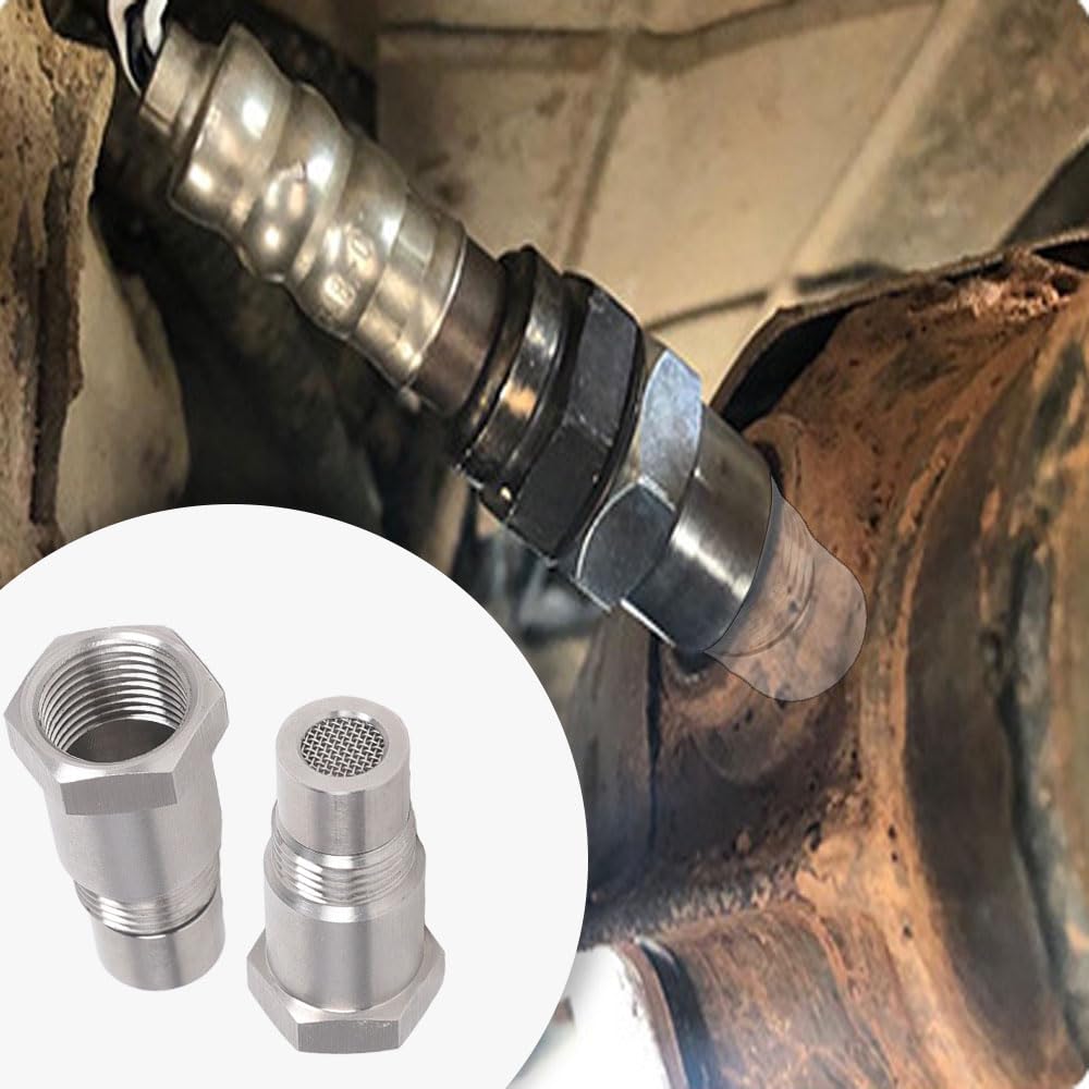 Adattatori per sonda lambda M18x1.5 in acciaio inox O2 distanziatore sensore di ossigeno universale con filtro