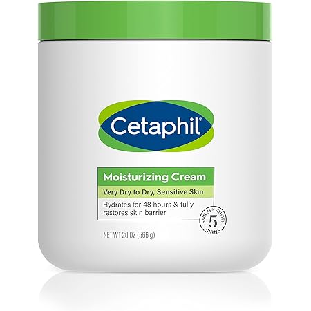 Cetaphil Body Moisturizer, Hydrating Moisturizing Cream for Dry to Very Dry, Sensitive Skin, NEW 20 oz, Fragrance Free, Non-Comedogenic, Non-Greasy