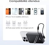 EcoFlow Rapid Mag Qi2.2 Magnetic Powerbank 10000mAh 25W with USB C Cable 36W, Qi2.2 Certified External Battery Magnetic Wireless Power Bank Fast Charger for iPhone 17/16/15 Pro Max Black - 5