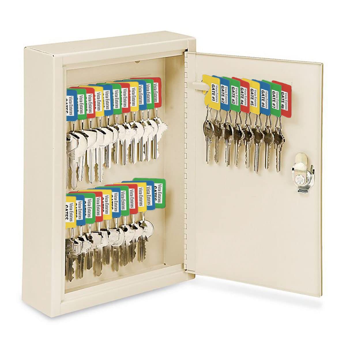 Key Storage Cabinet Tags s Tags Lucky Line Square Slotted Cabinet Key ...