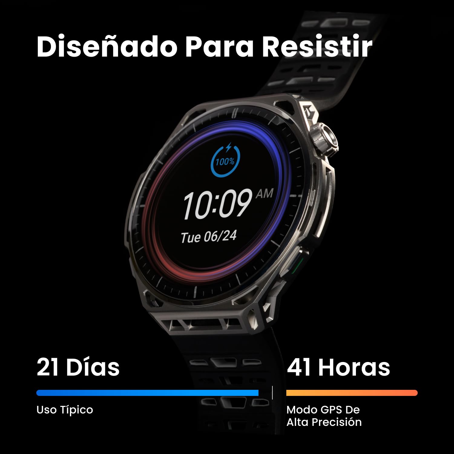 Amazfit Balance 3 Reloj Inteligente GPS 48mm, Pantalla AMOLED 1,5" Cristal Zafiro, NFC, batería de 21 días, Linterna, 64 GB de Almacenamiento, mapas, HYROX, para Android e iPhone, Acero Inoxidable