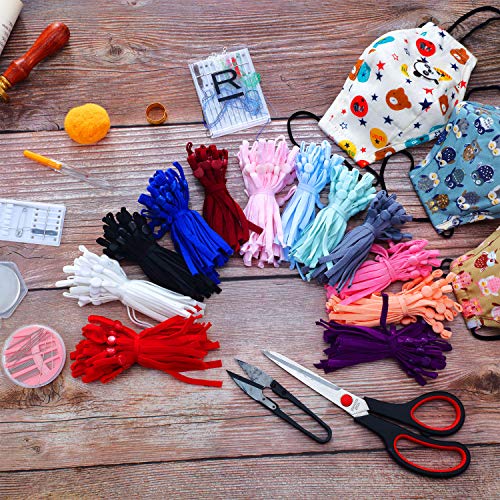 240 Pieces Mask Elastic For Face Mask Ear Loops Adjustable Buckle With Sewing Ear Hook Strap Elastic Adjustment Buckle Reducing Pressure Ear Extender Anti-Tightening Diy Making Accessories (Colorful) #TOP4