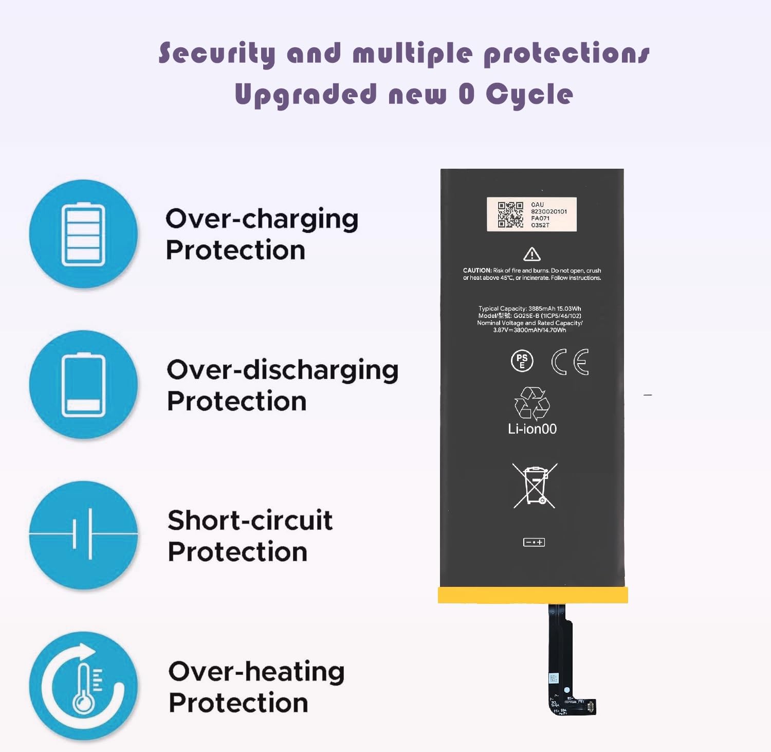 Pixel 4A 5G Battery,Upgraded New Battery Replacement for Google Pixel 4A 5G (Not for 4G) with Adhesive and Repair Tool Kits