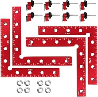 Sponsored Ad - Rumansen 90 Degree Clamping Squares Woodworking Corner Clamps Square Carpenter Clamping Aluminum Alloy Righ...