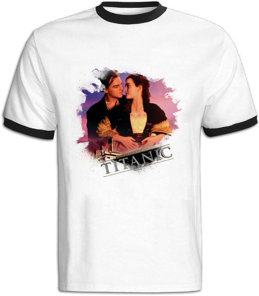 DINGZHITIXU Men's Leonardo DiCaprio Titanic Creative T-shirt