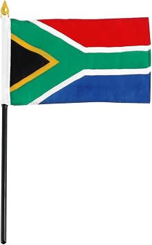 US Flag Store South Africa Flag, 4 by 6-Inch