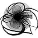 Acecharming Fascinators Hat Flower Sinamay Feather Headband Cocktail Tea Party Headwear Hat Girls and Women