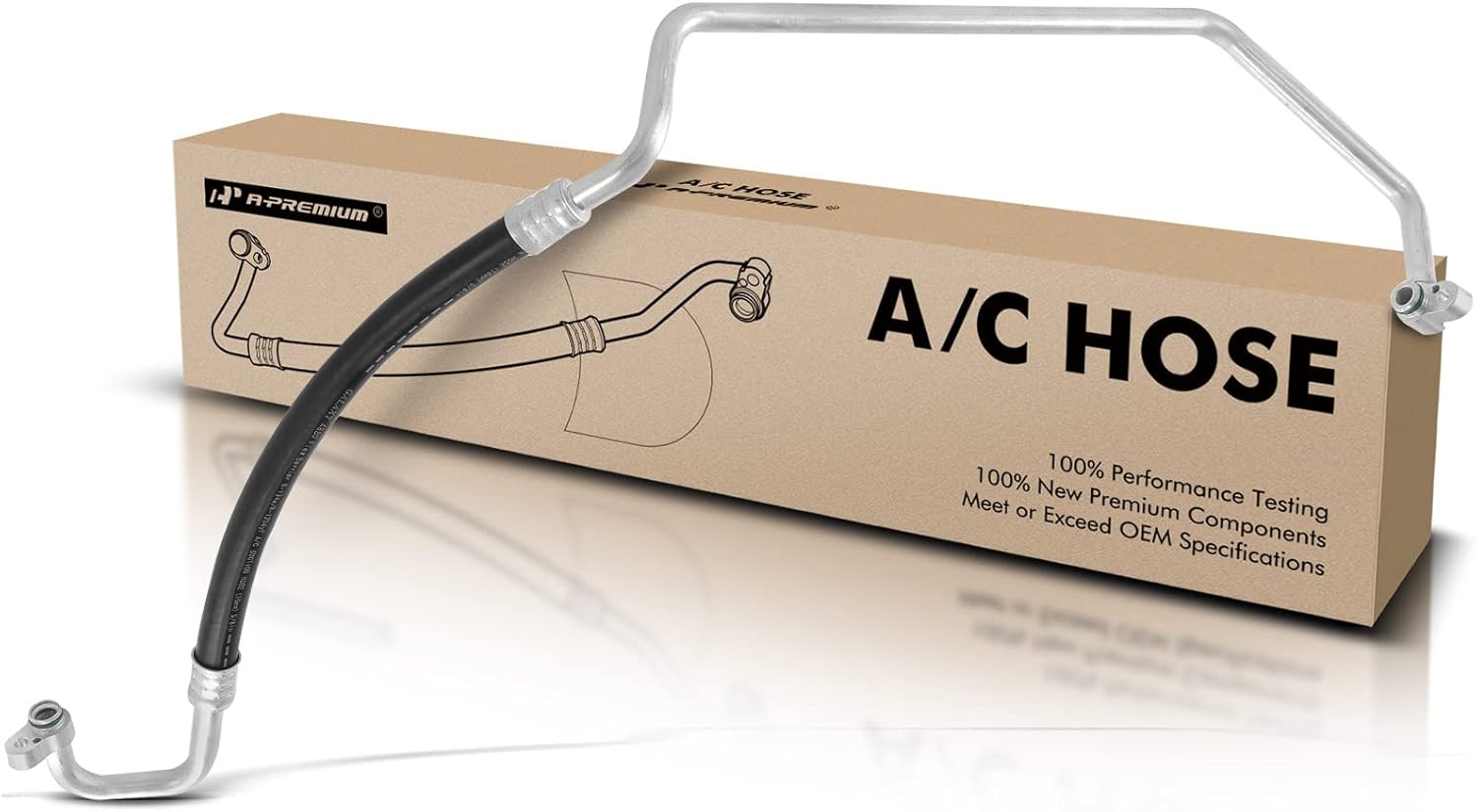 A-Premium A/C Suction Line Hose Assembly Compatible with Toyota 4Runner 2006-2009 4.0L, Compressor to Evap