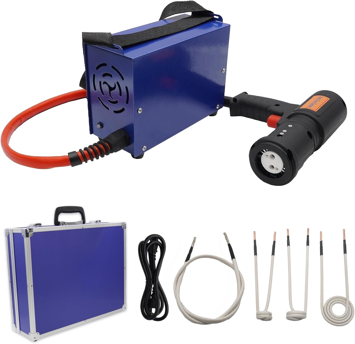 Magnetic Induction Heater Kit, 1500W Induction Heater Bolt Removal Tool,Dedicated Hosting Magnetic Induction Heater, 4Pcs Hand Held Magnetic Induction Heater Coils Kit