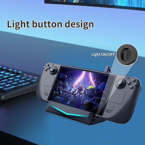 Miniatura 5 de Base de cubierta de vapor estación de acoplamiento portátil 6 en 1 con carga de velocidad completa HDMI 20 4K a 30Hz USB 30 base de soporte de