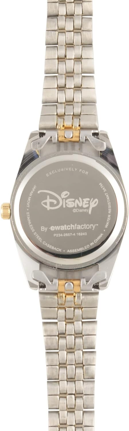 Officially Licensed Disney Mickey Mouse Watch, Stylish & Fun Mickey Mouse Watch For Women, Classic Watches For Disney Fans - Women's Gold Dial Watches With Multicolor Stainless Steel Strap - Image 3