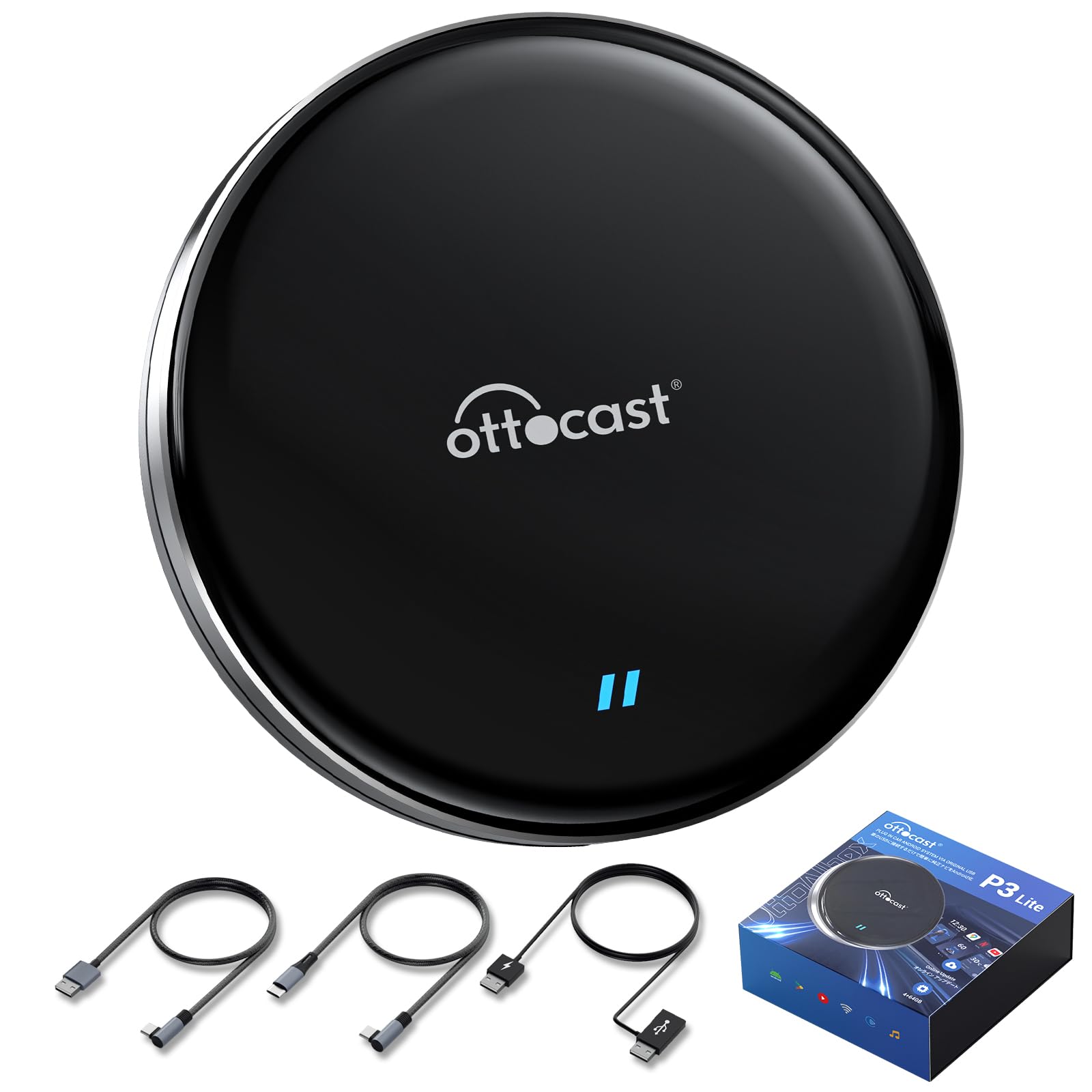 Amazon.co.jp: 【公式】オットキャスト P3 Lite カープレイaiボックス