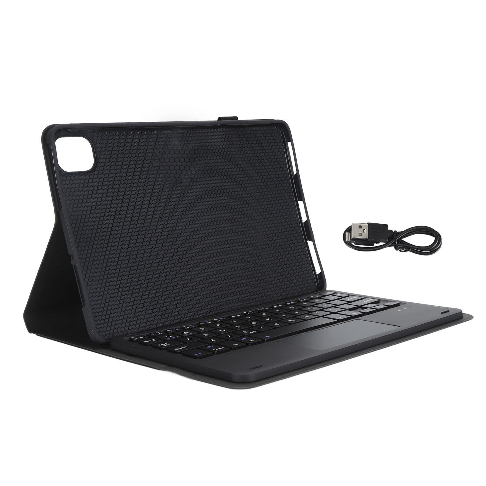 Étui pour Clavier et Tablette de 11 Pouces, Mince et Léger, sans Fil, Bluetooth, Détachable, pour Une Saisie et Une Navigation Efficaces à la Maison (Black)