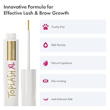 Toplash XL まつ毛美容液 6ml Amazon.com: TOPLASH XL Lash and Brow Booster, Growth Serum
