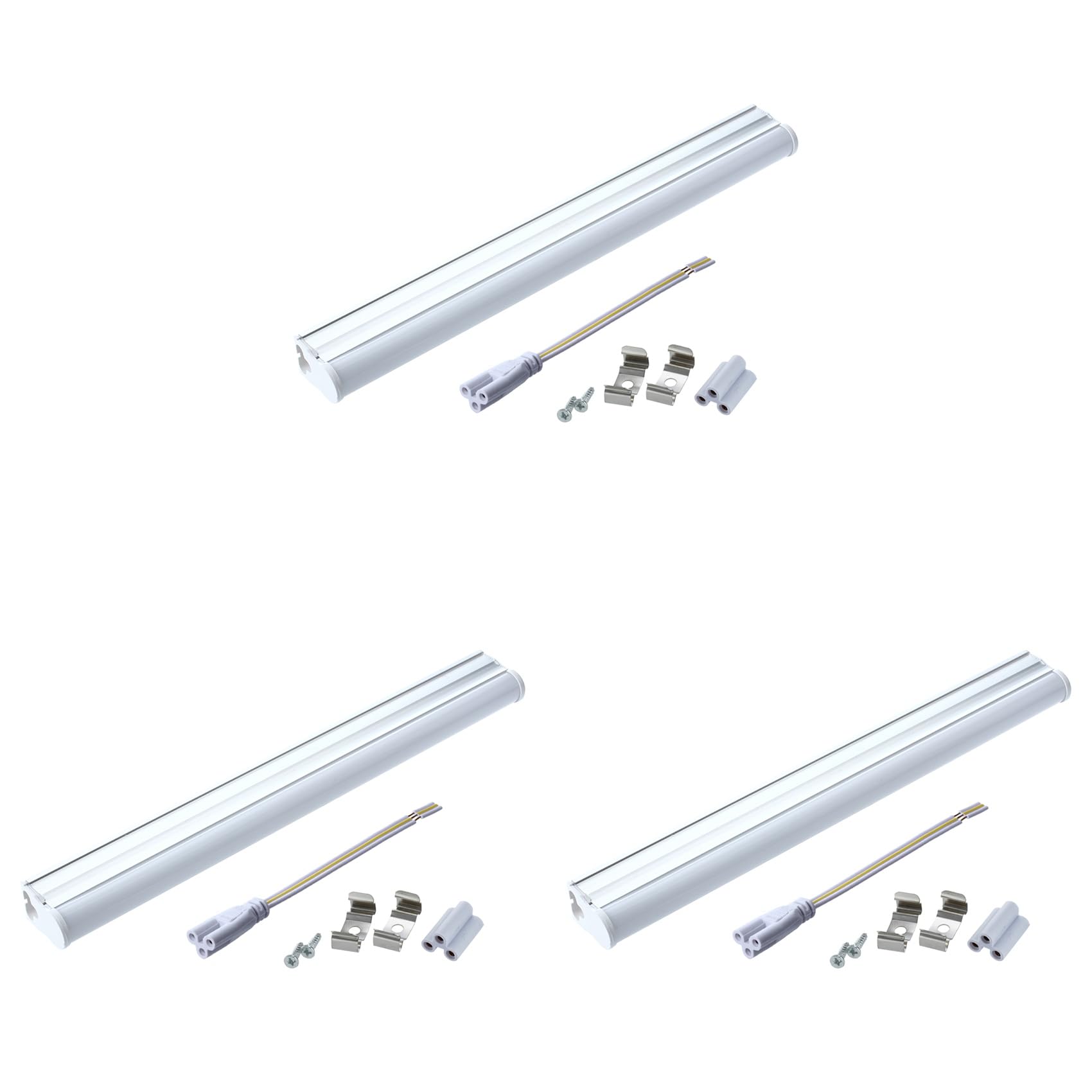 Hndhbfgrt 3X T5 4W 30cm SMD 2835 40 White LED Tube Light Lamp Bar AC 90-240V 320LM