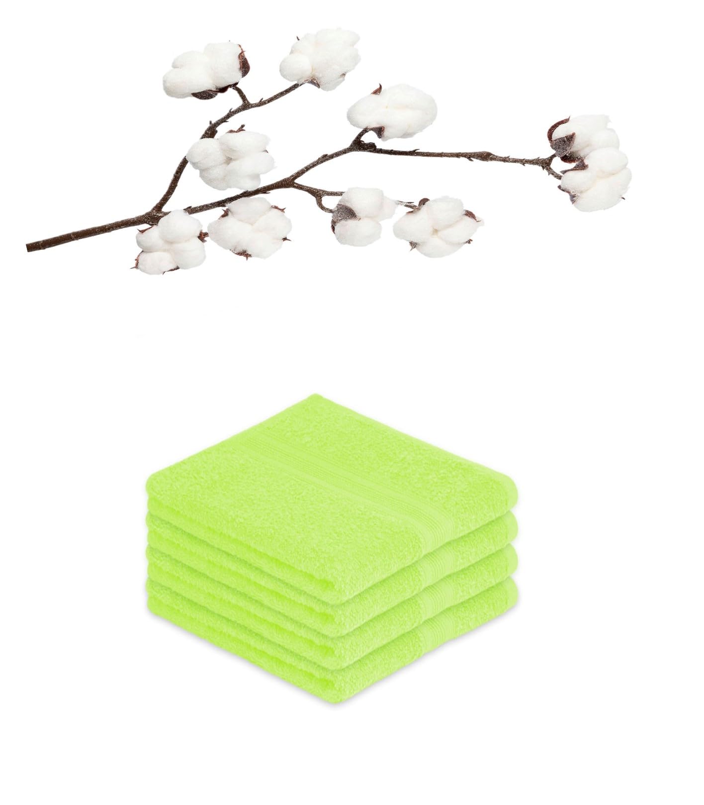 EXKLUSIV HEIMTEXTIL Lot De 2 Serviettes De Sauna Noeud - 100% Coton 500g/m² - 80x200cm - Vert Pomme