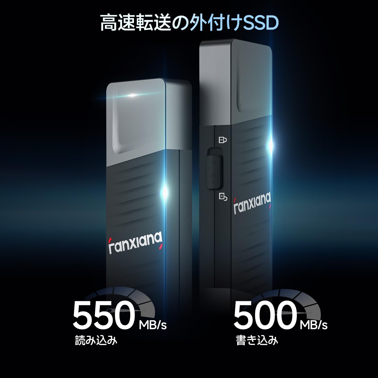 Amazon | fanxiang 外付けSSD 1TB【最大読込550MB/s】Type-A/Type-C 両対応 USB3.2 Gen2  スティック型 超小型 コンパクト 2-in-1ポータブル ssd Win/Mac Android iPhone15シリーズ対応 F397正規保証品  メーカー5年保証 | fanxiang | 外付SSD 通販