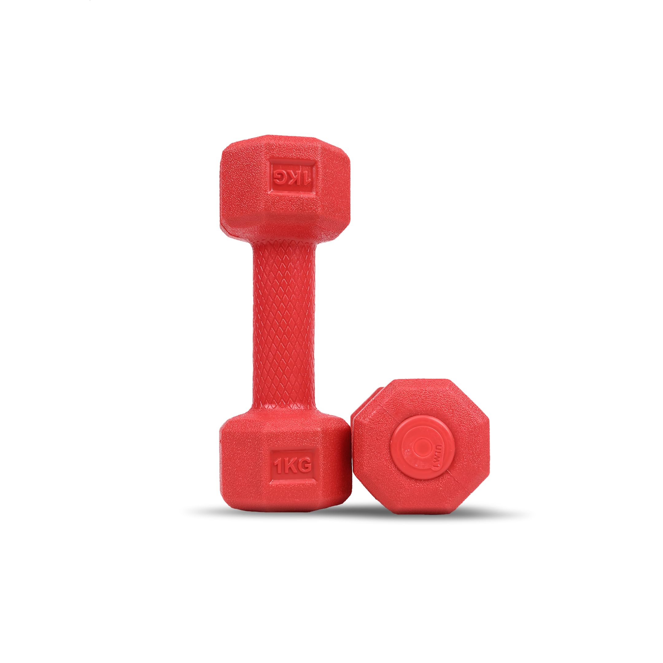 AIVIN Coregrip 1.0 PVC Dumbbells | Set of 2 | 1 Kg Each | No Roll Hex Head | Easy-Grip Coating | Home Workout & Strength Training-picture-18