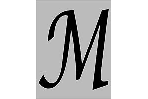 Calligraphy Monogram 9" M-Stencil