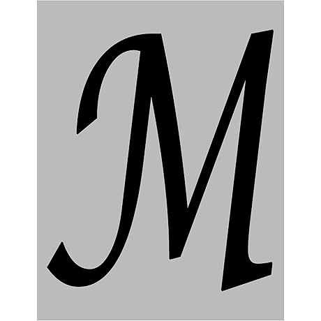 Calligraphy Monogram 9" M-Stencil