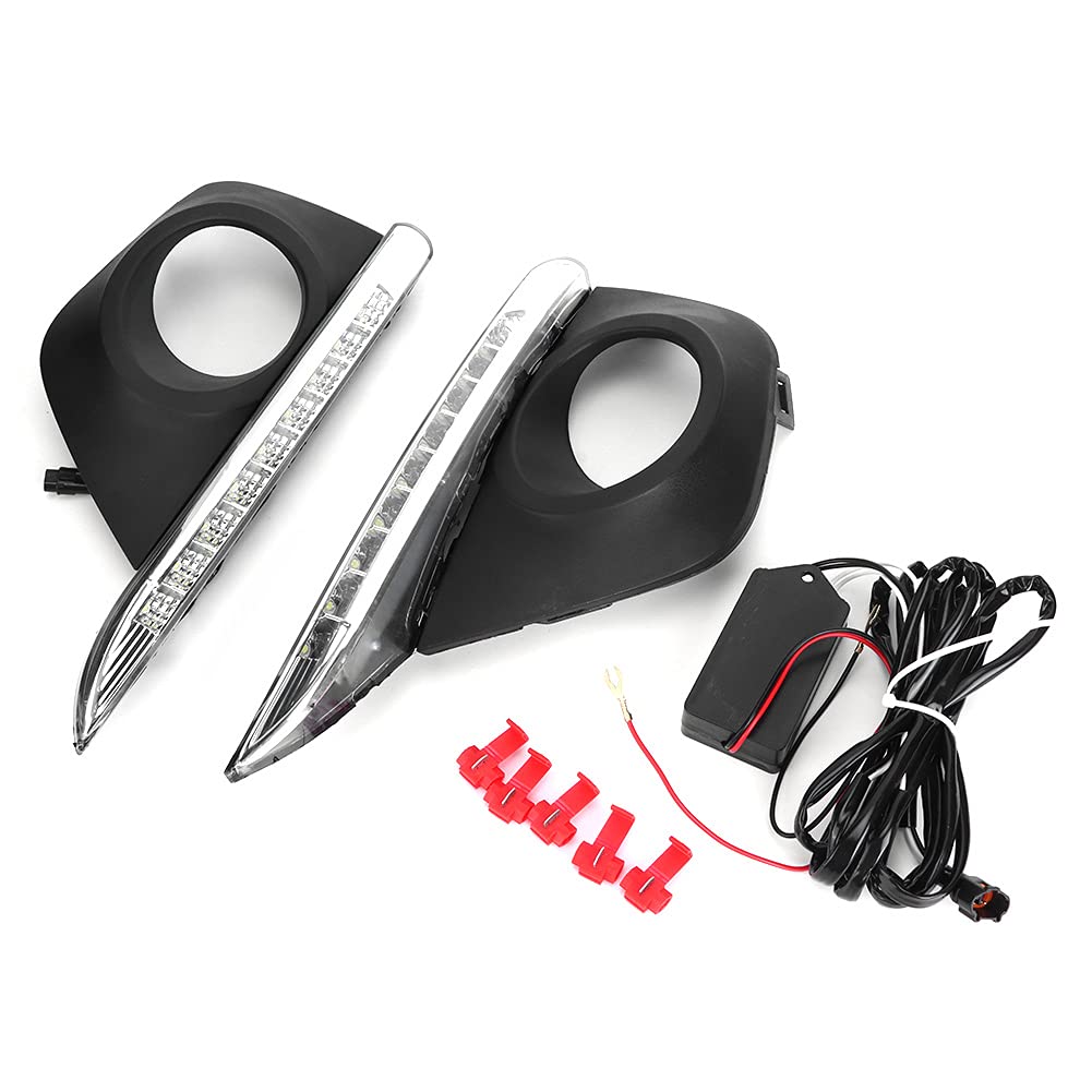 Luci di marcia diurna a LED DRL per auto, coppia di luci di marcia diurna a LED DRL adatte per Koleos 2011-2013 + led koleos