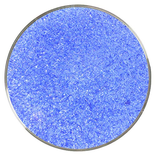 Dark Blue Iridescent Fine Frit - 8oz - 96COE - Made from System 96 Glass