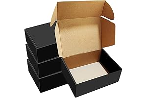 30 Pack 8x6x3 Black Product Boxes Perfect for Shipping
