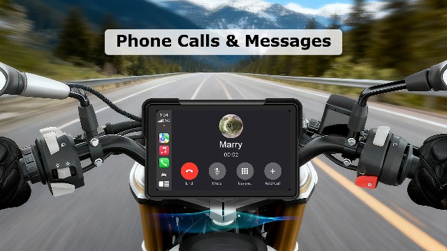 Amazon.com: 7 Inch Motorcycle Carplay Motorcycle w Dual 2K Dash